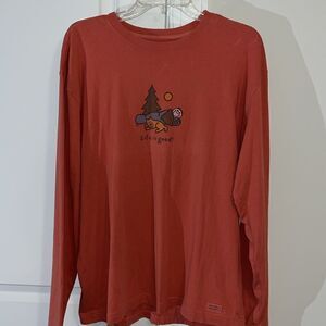 Vintage Jake & Rocket Dog sleeping under the stars Life is Good Acid wash shirt